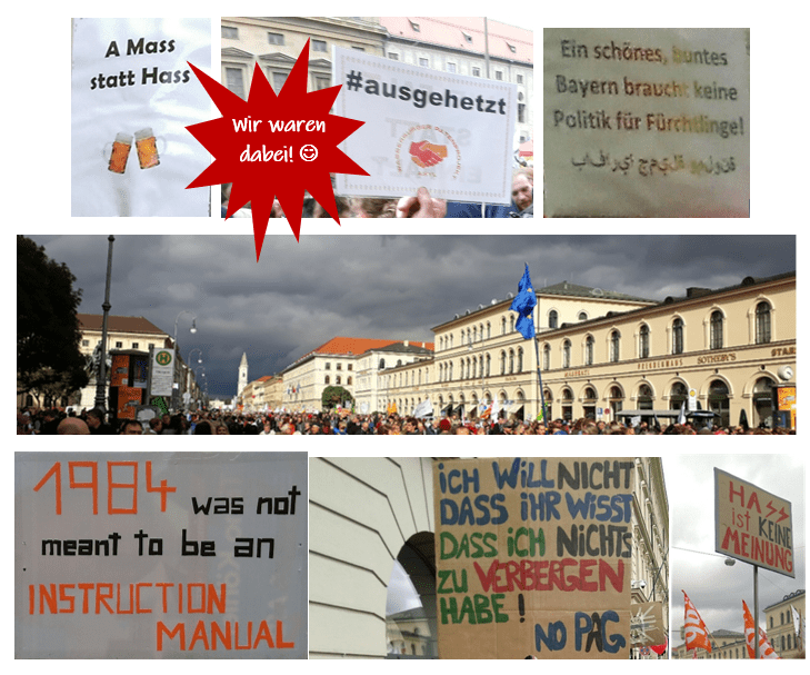 Demo ausgehetzt Bilder