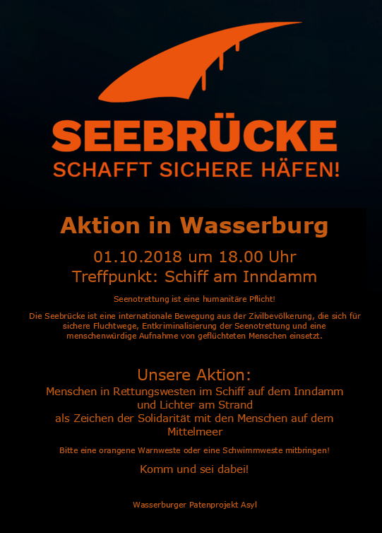 Demo Seebrücke Aktion